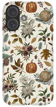 Load image into Gallery viewer, Pumpkins, Flowers and Fall Foliage - Phone Case