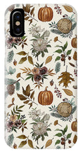 Load image into Gallery viewer, Pumpkins, Flowers and Fall Foliage - Phone Case