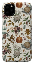 Load image into Gallery viewer, Pumpkins, Flowers and Fall Foliage - Phone Case