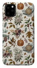 Load image into Gallery viewer, Pumpkins, Flowers and Fall Foliage - Phone Case