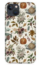 Load image into Gallery viewer, Pumpkins, Flowers and Fall Foliage - Phone Case