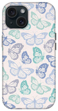 Load image into Gallery viewer, Purple and Green Butterfly Pattern - Phone Case