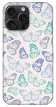 Load image into Gallery viewer, Purple and Green Butterfly Pattern - Phone Case