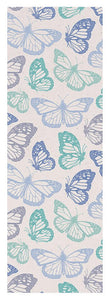 Purple and Green Butterfly Pattern - Yoga Mat