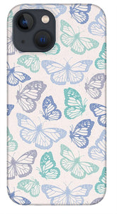 Purple and Green Butterfly Pattern - Phone Case