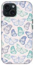 Load image into Gallery viewer, Purple and Green Butterfly Pattern - Phone Case