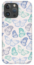 Load image into Gallery viewer, Purple and Green Butterfly Pattern - Phone Case
