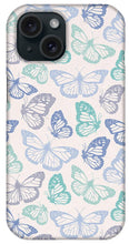 Load image into Gallery viewer, Purple and Green Butterfly Pattern - Phone Case