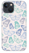 Load image into Gallery viewer, Purple and Green Butterfly Pattern - Phone Case