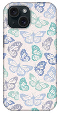 Load image into Gallery viewer, Purple and Green Butterfly Pattern - Phone Case