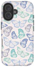 Load image into Gallery viewer, Purple and Green Butterfly Pattern - Phone Case