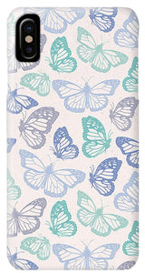 Purple and Green Butterfly Pattern - Phone Case