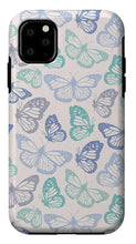 Load image into Gallery viewer, Purple and Green Butterfly Pattern - Phone Case