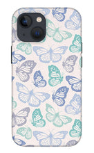 Load image into Gallery viewer, Purple and Green Butterfly Pattern - Phone Case