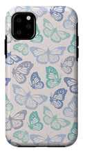 Load image into Gallery viewer, Purple and Green Butterfly Pattern - Phone Case