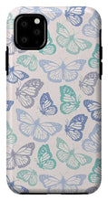 Load image into Gallery viewer, Purple and Green Butterfly Pattern - Phone Case