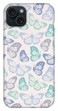 Load image into Gallery viewer, Purple and Green Butterfly Pattern - Phone Case