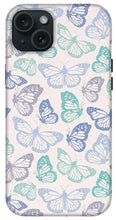 Load image into Gallery viewer, Purple and Green Butterfly Pattern - Phone Case