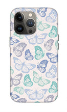 Load image into Gallery viewer, Purple and Green Butterfly Pattern - Phone Case