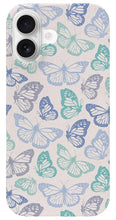 Load image into Gallery viewer, Purple and Green Butterfly Pattern - Phone Case