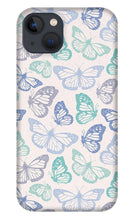Load image into Gallery viewer, Purple and Green Butterfly Pattern - Phone Case