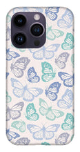 Load image into Gallery viewer, Purple and Green Butterfly Pattern - Phone Case