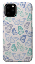 Load image into Gallery viewer, Purple and Green Butterfly Pattern - Phone Case