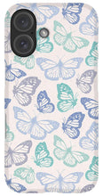 Load image into Gallery viewer, Purple and Green Butterfly Pattern - Phone Case