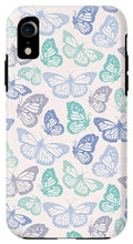 Load image into Gallery viewer, Purple and Green Butterfly Pattern - Phone Case