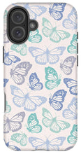 Load image into Gallery viewer, Purple and Green Butterfly Pattern - Phone Case