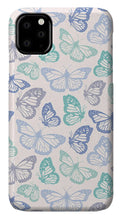 Load image into Gallery viewer, Purple and Green Butterfly Pattern - Phone Case