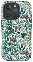 Load image into Gallery viewer, Purple Flowers and Eucalyptus Leaves - Phone Case