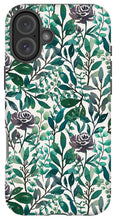 Load image into Gallery viewer, Purple Flowers and Eucalyptus Leaves - Phone Case