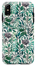 Load image into Gallery viewer, Purple Flowers and Eucalyptus Leaves - Phone Case
