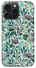 Load image into Gallery viewer, Purple Flowers and Eucalyptus Leaves - Phone Case