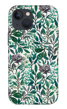 Load image into Gallery viewer, Purple Flowers and Eucalyptus Leaves - Phone Case