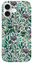 Load image into Gallery viewer, Purple Flowers and Eucalyptus Leaves - Phone Case