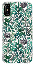 Load image into Gallery viewer, Purple Flowers and Eucalyptus Leaves - Phone Case