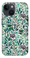 Load image into Gallery viewer, Purple Flowers and Eucalyptus Leaves - Phone Case