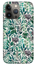 Load image into Gallery viewer, Purple Flowers and Eucalyptus Leaves - Phone Case