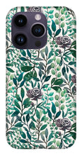 Load image into Gallery viewer, Purple Flowers and Eucalyptus Leaves - Phone Case