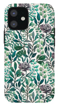 Load image into Gallery viewer, Purple Flowers and Eucalyptus Leaves - Phone Case