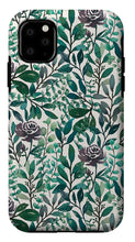 Load image into Gallery viewer, Purple Flowers and Eucalyptus Leaves - Phone Case