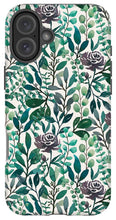 Load image into Gallery viewer, Purple Flowers and Eucalyptus Leaves - Phone Case