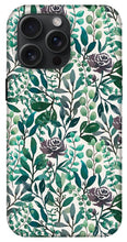 Load image into Gallery viewer, Purple Flowers and Eucalyptus Leaves - Phone Case