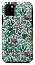 Load image into Gallery viewer, Purple Flowers and Eucalyptus Leaves - Phone Case