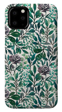 Load image into Gallery viewer, Purple Flowers and Eucalyptus Leaves - Phone Case