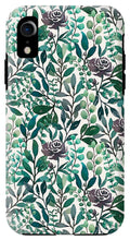Load image into Gallery viewer, Purple Flowers and Eucalyptus Leaves - Phone Case