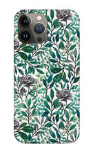 Load image into Gallery viewer, Purple Flowers and Eucalyptus Leaves - Phone Case