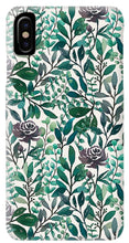 Load image into Gallery viewer, Purple Flowers and Eucalyptus Leaves - Phone Case